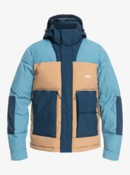 Kurtka zimowa męska Quiksilver Nomad Waterproof. Niebieskie kurtki Quiksilver, na zimę, l, bez wzorów, z materiału, bez kaptura. Za 506.49 zł.