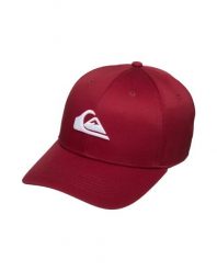 Czapka dla Mężczyzn DECADES Czerwony. Czerwone czapki z daszkiem Quiksilver, bez wzorów, z bawełny. Za 94.99 zł.