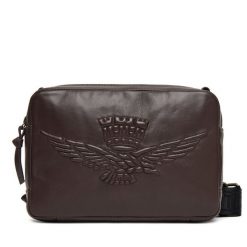 Saszetka Aeronautica Militare. Brązowe torby na ramię Aeronautica Militare, bez wzorów, małe, bez dodatków. Za 799.99 zł.