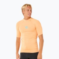 Koszulka do pływania męska Rip Curl Waves UPF Performance. Brązowe odzież kąpielowa RIPCURL, l, bez wzorów. Za 109.99 zł.