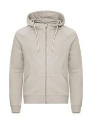 Clique Miami PRO Hoody Full Zip - bluza z kapturem – Stone. Brązowe bluzy z kapturem CLIQUE, xs, bez wzorów, z bawełny, z kapturem. Za 223.02 zł.