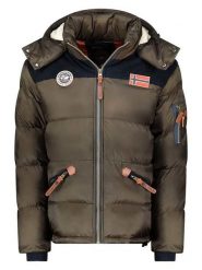 Geographical Norway Kurtka zimowa "Celian" w kolorze khaki rozmiar: S. Brązowe kurtki Geographical Norway, na zimę, s, bez wzorów, bez kaptura. Za 270.39 zł.