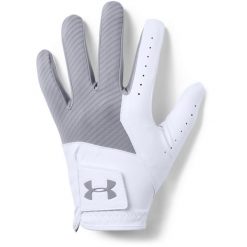 Rękawiczki golfowe Under Armour Medal. Szare rękawiczki Under Armour, bez wzorów, z syntetyku. Za 95.55 zł.