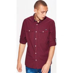 Koszula w drobną kratkę BASIC - Granatowy. Koszule marki Cropp. Za 69.99 zł.