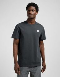 MESKA KOSZULKA LEE WW TEE WASHED BLACK 112370491. Czarne t-shirty Lee, l, bez wzorów, bez kołnierzyka, bez ramiączek. Za 79.99 zł.