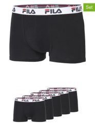 Fila Bokserki (5 par) w kolorze czarnym rozmiar: M. Czarne bokserki Fila, m, bez wzorów. Za 108.99 zł.