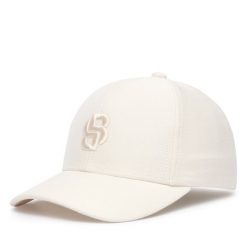 Czapka z daszkiem BOSS. Białe czapki z daszkiem Boss, bez wzorów. Za 259.99 zł.