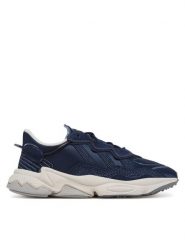 Adidas Sneakersy OZWEEGO JI2638 Granatowy. Niebieskie buty sportowe casual Adidas, bez wzorów, z materiału, bez zapięcia. Za 349.99 zł.