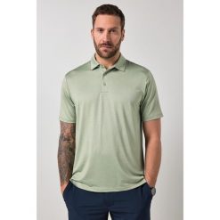 Męska Koszulka polo FLEXNAMIC® golf pika nadruk na całej powierzchni. Zielone koszulki polo JAY-PI, m, bez wzorów, z elastanu, bez kołnierzyka, bez ramiączek, na golfa. Za 199.99 zł.