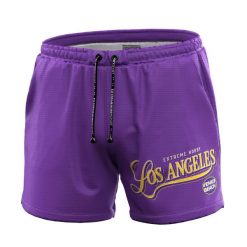 Spodenki kąpielowe męskie szorty do pływania EXTREME HOBBY LOS ANGELES. Fioletowe krótkie spodenki sportowe EXTREME HOBBY, m, bez wzorów, z dzianiny. Za 179.00 zł.