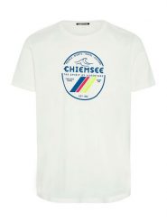 Chiemsee Koszulka "Alinos" w kolorze kremowym rozmiar: L. Brązowe bezrękawniki Chiemsee, l, bez wzorów, z bawełny, bez kołnierzyka, bez ramiączek. Za 57.95 zł.