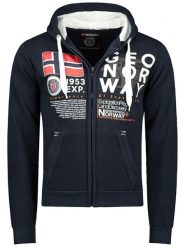 Geographical Norway Bluza "Gasado" w kolorze granatowym rozmiar: 3XL. Niebieskie bluzy Geographical Norway, xl, bez wzorów, bez kaptura. Za 104.39 zł.