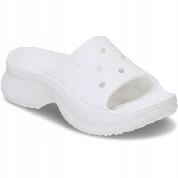 Klapki Dla Dorosłych Crocs Bae Slide. Czerwone klapki Crocs, z materiału. Za 191.99 zł.