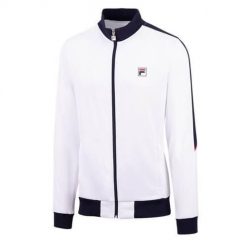 Bluza treningowa męska Fila Manuel. Białe bluzy bez kaptura Fila, m, bez wzorów, bez kaptura. Za 441.00 zł.