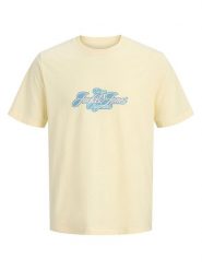 Jack & Jones Koszulka "Cassis" w kolorze żółtym rozmiar: XL. Żółte bezrękawniki Jack & Jones, xl, bez wzorów, z bawełny, bez kołnierzyka, bez ramiączek. Za 52.67 zł.