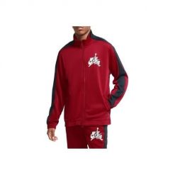 Bluza sportowa męska Nike Air Jordan Jumpman Classics Trickot Warmup Jacket. Czerwone bluzy bez kaptura Nike, m, bez wzorów, z dresówki, bez kaptura. Za 451.00 zł.