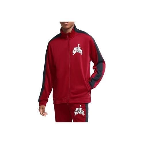 Bluza sportowa męska Nike Air Jordan Jumpman Classics Trickot Warmup Jacket. Czerwone bluzy bez kaptura Nike, m, bez wzorów, z dresówki, bez kaptura. Za 455.00 zł.