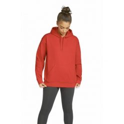 Bluza z kapturem Gildan Midweight Softstyle. Czerwone bluzy z kapturem GILDAN, m, bez wzorów, z bawełny, z kapturem. Za 114.80 zł.