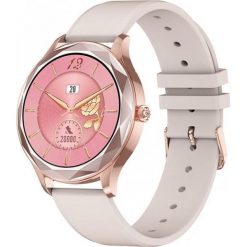 Smartwatch Garett Women Elise złoty-róż. Czerwone, cyfrowe krokomierze Garett, bez wzorów, z gumy. Za 399.00 zł.