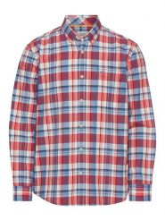 Camel Active Koszula w kolorze czerwono-błękitnym rozmiar: 5XL. Czerwone koszule Camel Active, xl, bez wzorów, z bawełny, bez kołnierzyka, bez ramiączek. Za 91.77 zł.