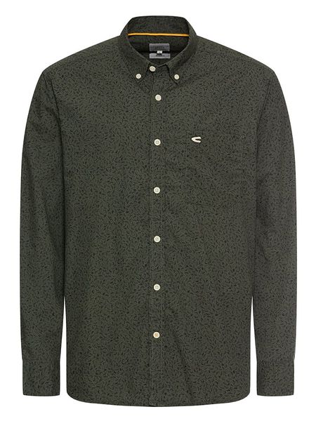 Camel Active Koszula - Regular fit - w kolorze ciemnozielonym rozmiar: XXL. Zielone koszule Camel Active, xxl, bez wzorów, z bawełny, bez kołnierzyka, bez ramiączek. Za 143.90 zł.