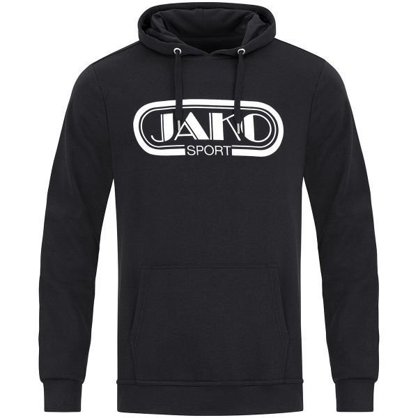 Bluza z kapturem Jako Retro. Czarne bluzy z kapturem JAKO, s, bez wzorów, z bawełny, z kapturem. Za 205.85 zł.