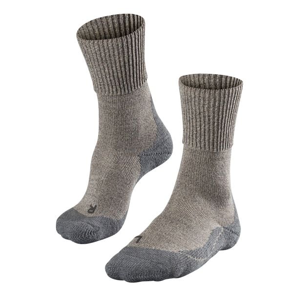 Skarpetki Falke TK1 Wool. Brązowe skarpety Falke, bez wzorów, z materiału. Za 172.00 zł.