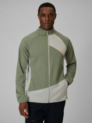 4F Bluza trekkingowa regular bez kaptura męska - khaki XL. Brązowe bluzy 4F, l, bez wzorów, z materiału, bez kaptura. Za 199.99 zł.