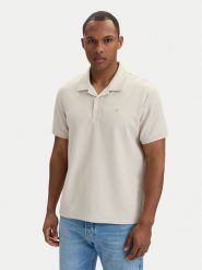 Calvin Klein Jeans Polo LV04RF205G Biały Regular Fit. Białe koszulki polo Calvin Klein Jeans, m, bez wzorów, z bawełny, bez kołnierzyka, bez ramiączek. Za 329.99 zł.