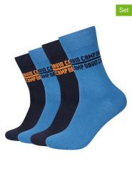 CAMP DAVID Skarpety (4 pary) w kolorze granatowo-niebieskim rozmiar: 39-42. Niebieskie skarpety Camp David, bez wzorów. Za 43.99 zł.