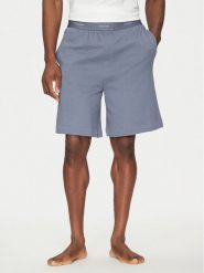 Calvin Klein Underwear Szorty piżamowe 000NM2707E Niebieski Regular Fit. Niebieskie szorty Calvin Klein Underwear, m, bez wzorów, z bawełny. Za 169.99 zł.