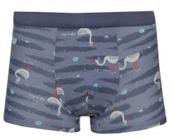 Bokserki Obcisłe, Niebieskie z Łabędziem, Bawełniane, Majtki z Elastanem -ALTIES. Niebieskie bokserki Alties, l, bez wzorów, z bawełny. Za 35.00 zł.