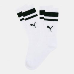 Skarpety unisex Puma CREW STRIPE 2-PACK. Białe skarpety Puma, bez wzorów. Za 44.99 zł.