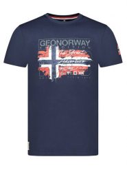 Geographical Norway Koszulka "Jrusty" w kolorze granatowym rozmiar: S. Niebieskie bezrękawniki Geographical Norway, s, bez wzorów, z bawełny, bez kołnierzyka, bez ramiączek. Za 43.99 zł.