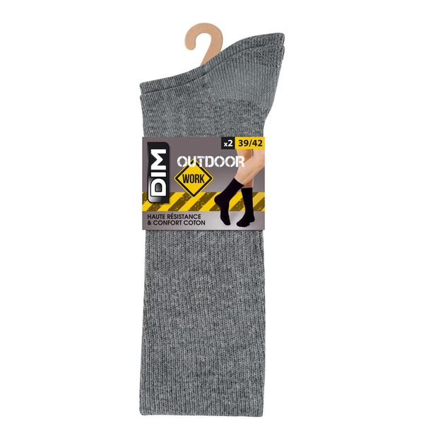 Zestaw 2 par skarpetek do kostek DIM Outdoor. Czarne skarpety DIM, bez wzorów, z bawełny. Za 85.00 zł.