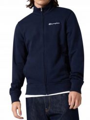 BLUZA męska CHAMPION 222167-BS501 granatowa na zamek sportowa dresowa M. Niebieskie bluzy bez kaptura Champion, m, bez wzorów, z bawełny, bez kaptura. Za 279.00 zł.