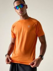 Dare 2b Koszulka funkcyjna "Accelerate" w kolorze pomarańczowym rozmiar: M. Pomarańczowe t-shirty sportowe Dare 2B, bez wzorów, z materiału, bez ramiączek, outdoorowe. Za 65.54 zł.