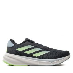 Buty do biegania adidas. Szare buty do biegania Adidas, bez wzorów, bez zapięcia, do biegania. Za 299.99 zł.
