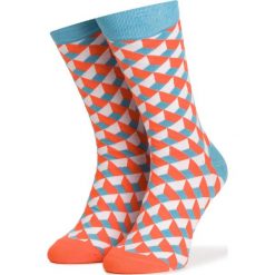 Skarpety Wysokie Męskie DOTS SOCKS - DTS-SX-194-X Kolorowy Pomarańczowy. Skarpety marki Dots Socks. Za 19.90 zł.