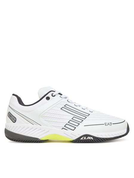 EA7 Emporio Armani Sneakersy X8X242 XK438 MZ159 Biały. Białe buty sportowe casual EA7 Emporio Armani, bez wzorów, z materiału, bez zapięcia. Za 759.99 zł.