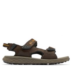 Sandały Columbia. Brązowe sandały Columbia, bez zapięcia. Za 229.99 zł.