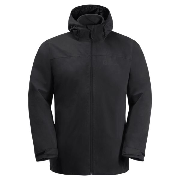 Kurtka trekkingowa męska Jack Wolfskin Taubenberg. Czarne kurtki Jack Wolfskin, m, bez wzorów, z materiału, z kapturem. Za 739.99 zł.