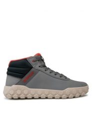 CATerpillar Sneakersy Hex + Mid P111351 Szary. Szare buty sportowe casual CATerpillar, bez wzorów, ze skóry, bez zapięcia. Za 269.99 zł.
