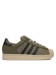 Adidas Sneakersy Superstar II KJ9950 Khaki. Brązowe buty sportowe casual Adidas, bez wzorów, ze skóry, bez zapięcia. Za 529.99 zł.