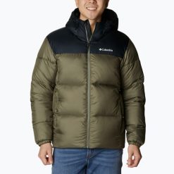 Kurtka ocieplana męska Columbia Puffect II Hooded. Zielone kurtki Columbia, m, bez wzorów, bez kaptura. Za 549.99 zł.