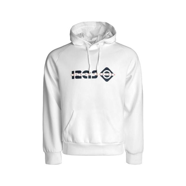 Bluza WACO unisex z logo, regulowanym kapturem i rękawami typu raglan, styl miej. Białe bluzy z kapturem Izas, xl, bez wzorów, z jeansu. Za 252.13 zł.
