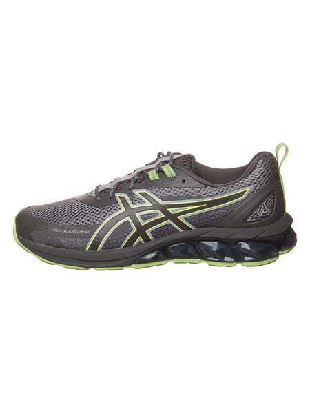 Asics Sneakersy "Quantum 180 VII" w kolorze szaro-zielonym rozmiar: 45. Szare buty sportowe casual ASICS, bez wzorów, bez zapięcia. Za 315.89 zł.
