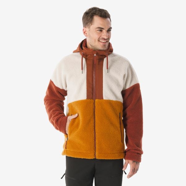 Polar turystyczny męski Quechua SH900 Warm. Brązowe bluzy z polaru QUECHUA, m, bez wzorów, z polaru, bez kaptura. Za 239.99 zł.