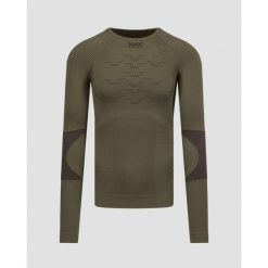 Koszulka termoaktywna męska X-Bionic X-Plorer Energizer 4.0 Green. Zielone bielizna termoaktywna X BIONIC, m, bez wzorów, bez ramiączek, trekkingowe. Za 440.00 zł.