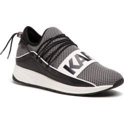 Sneakersy KARL LAGERFELD - KL51144 Black Satin Text W/White. Czarne buty sportowe casual marki KARL LAGERFELD, z materiału. Za 839.00 zł.